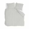 Walra - Dekbedovertrek Preppy Pinstripe - 200x220 Cm - Grijs -NL Beddengoed Verkoop 2024 1000012864