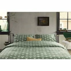 Walra - Dekbedovertrek Remade Turned Cones - 240x220 Cm - Groen -NL Beddengoed Verkoop 2024 1000012868 0103