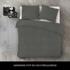 Byrklund - Dekbedovertrek Sleep Softly - 240x220 Cm - Off Black -NL Beddengoed Verkoop 2024 1000012929 0101