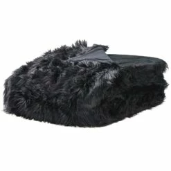 Beliani Sprei DELICE - Zwart Acryl