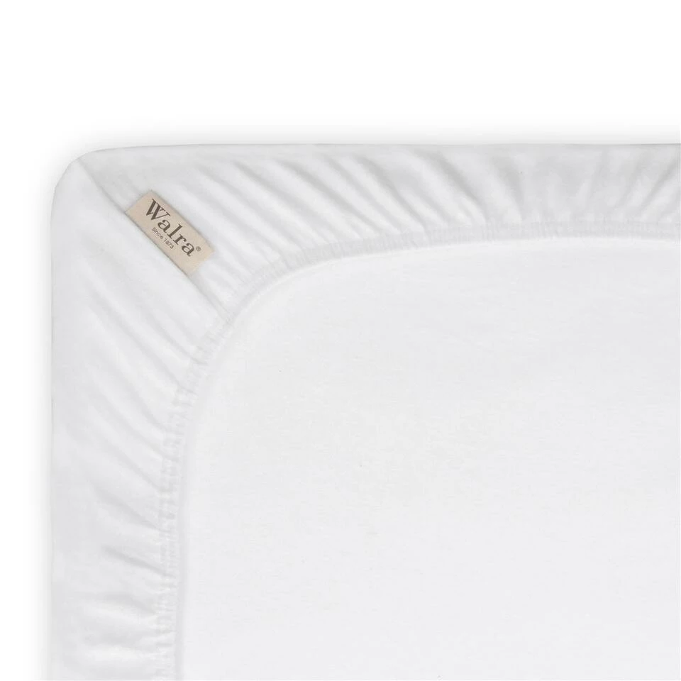 Walra - Molton Cotton Cover Topper - 160x200 Cm - Wit 4 Walra - Molton Cotton Cover Topper - 160x200 Cm - Wit - Afbeelding 2