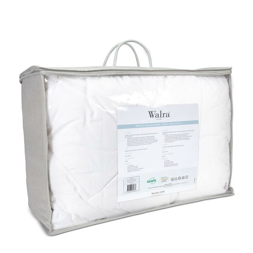 Walra - Dekbed All Season Milaan - 200x200 Cm - Anti Allergisch 5 Walra - Dekbed All Season Milaan - 200x200 Cm - Anti Allergisch - Afbeelding 3