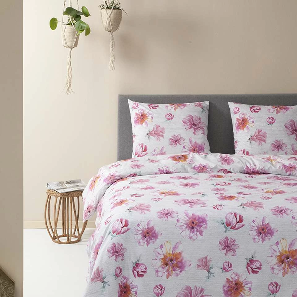 Ten Cate Katoenen Lits Jumeaux Dekbedovertrek - 240x200/220 - Pastry Pink 5 Ten Cate Katoenen Lits Jumeaux Dekbedovertrek - 240x200/220 - Pastry Pink - Afbeelding 3