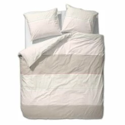 Ten Cate Katoenen Eenpersoons Dekbedovertrek - 140x200/220 - Cannes Off-White