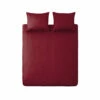 Ten Cate 100% Katoensatijnen Lits Jumeaux Dekbedovertrek - 240x200/220 - Rood -NL Beddengoed Verkoop 2024 1000023983
