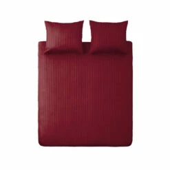 Ten Cate 100% Katoensatijnen Lits Jumeaux Dekbedovertrek - 240x200/220 - Rood