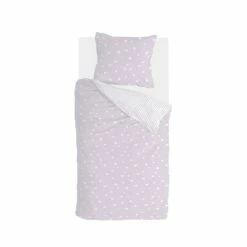 Walra - Dekbedovertrek Little Daisies - 140x220 Cm - Lila