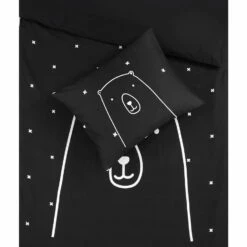 Kidzroom Bear Dekbedovertrek - 120x150 - Zwart -NL Beddengoed Verkoop 2024 1000025137 0102