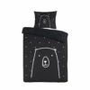 Kidzroom Bear Dekbedovertrek - 120x150 - Zwart