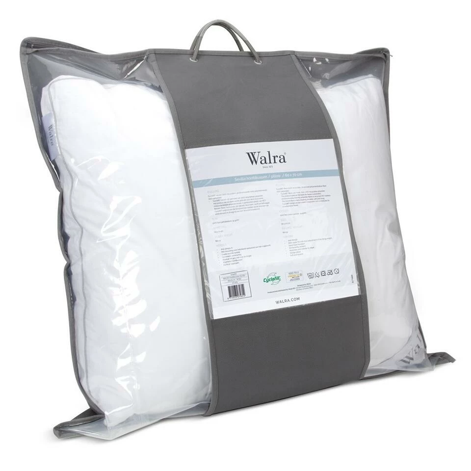 Walra - Hoofdkussen Sevilla - 60x70 Cm - Wit 5 Walra - Hoofdkussen Sevilla - 60x70 Cm - Wit - Afbeelding 3