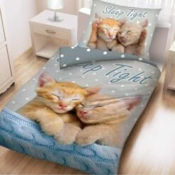 Animal Pictures Dekbedovertrek Sleep - Eenpersoons - 140 X 200 Cm - Katoen -NL Beddengoed Verkoop 2024 1000025493 0102