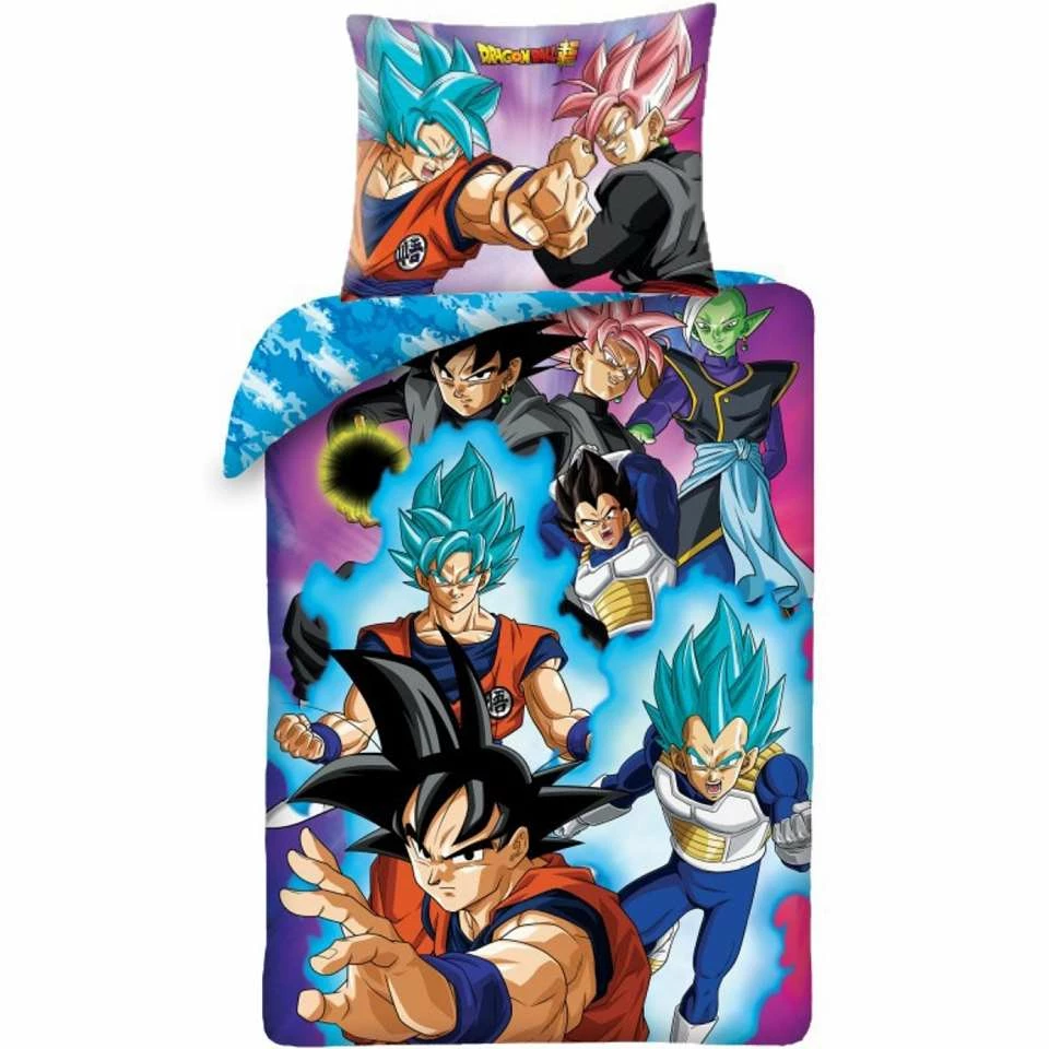 Dragon Ball Z Dekbedovertrek Super Saiyan - Eenpersoons - 140 X 200 Cm - Katoen 3 Dragon Ball Z Dekbedovertrek Super Saiyan - Eenpersoons - 140 X 200 Cm - Katoen