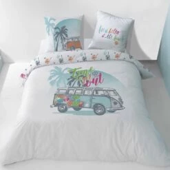 Volkswagen Dekbedovertrek Paradise - Eenpersoons - 140 X 200 Cm - Polycotton -NL Beddengoed Verkoop 2024 1000025581 0102