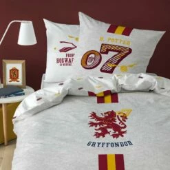 Harry Potter Dekbedovertrek Team Gryffindor - 140 X 200 Cm + 63 X 63 Cm - Katoen -NL Beddengoed Verkoop 2024 1000025584 0101