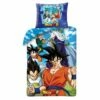 Dragon Ball Z Dekbedovertrek Son Goku - Eenpersoons - 140 X 200 Cm - Katoen -NL Beddengoed Verkoop 2024 1000028618