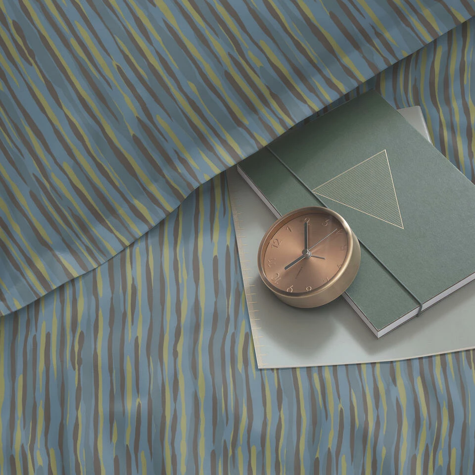 Damai Dekbedovertrek Katoen - 240x200/220cm - Blauw 5 Damai Dekbedovertrek Katoen - 240x200/220cm - Blauw - Afbeelding 3