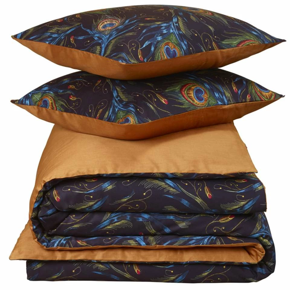 De Witte Lietaer Dekbedovertrek Peafowl - 240 X 220 Cm - Katoen Satijn 5 De Witte Lietaer Dekbedovertrek Peafowl - 240 X 220 Cm - Katoen Satijn - Afbeelding 3