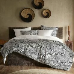De Witte Lietaer Dekbedovertrek Zebra - 200 X 200/220 Cm - Katoen Flanel -NL Beddengoed Verkoop 2024 1000032055 0102