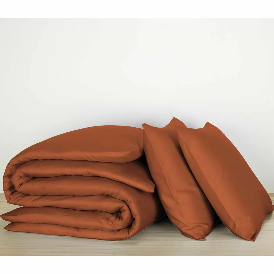 De Witte Lietaer Dekbedovertrek Katoen Satijn Olivia - 260 X 240 Cm - Bruin 5 De Witte Lietaer Dekbedovertrek Katoen Satijn Olivia - 260 X 240 Cm - Bruin - Afbeelding 3