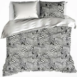 De Witte Lietaer Dekbedovertrek Zebra Cream - 260 X 240 Cm - Katoen Flanel