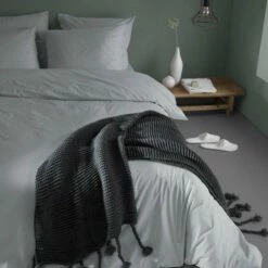Damai Dekbedovertrek Organic Satijn Grey-1-persoons (140 X 200/220 Cm) -NL Beddengoed Verkoop 2024 1000034379 0103