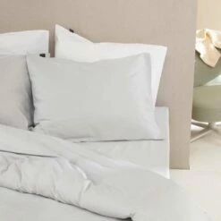 Damai Dekbedovertrek Organic Satijn Light Grey-Lits-jumeaux (240 X 200/220 Cm) -NL Beddengoed Verkoop 2024 1000034514 0101