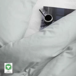 Damai Dekbedovertrek Organic Satijn Light Grey-Lits-jumeaux (240 X 200/220 Cm) -NL Beddengoed Verkoop 2024 1000034514 0103