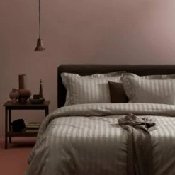 Dekbedovertrek Damai Linea Cement Satijn-260x200/220 -NL Beddengoed Verkoop 2024 1000034525 0103