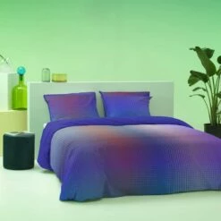 Damai Dekbedovertrek Rainbow - Satijn - 260x200/220 Cm - Violet -NL Beddengoed Verkoop 2024 1000034577 0103