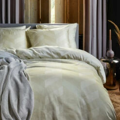 Damai Dekbedovertrek Atomy - Satijn - 260x200/220 Cm - Soft Beige -NL Beddengoed Verkoop 2024 1000034588 0102