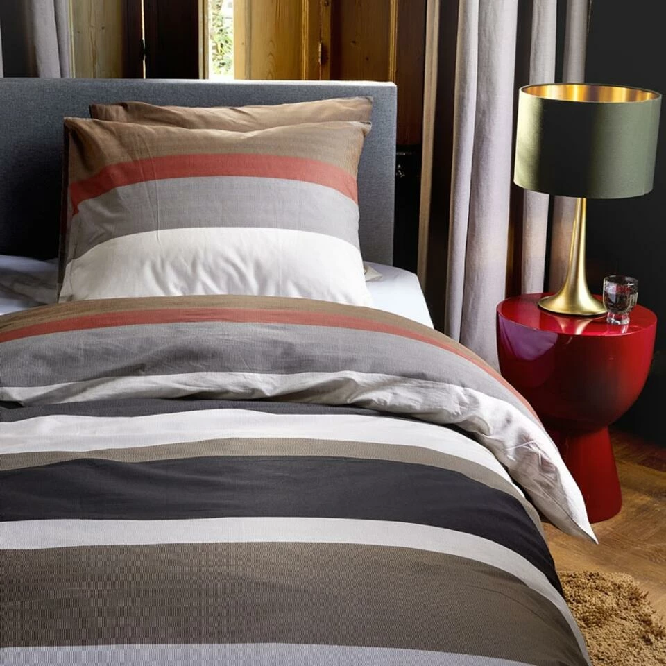 Damai Dekbedovertrek Casa - Katoen - 240x200/220 Cm Casa - Brown 6 Damai Dekbedovertrek Casa - Katoen - 240x200/220 Cm Casa - Brown - Afbeelding 4