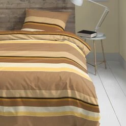 Cinderella Dekbedovertrek Flanel Cuba Caramel-Lits-jumeaux (240 X 200/220 Cm) -NL Beddengoed Verkoop 2024 1000035162 0102