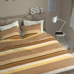 Cinderella Dekbedovertrek Flanel Cuba Caramel-Lits-jumeaux (240 X 200/220 Cm) -NL Beddengoed Verkoop 2024 1000035162 0103