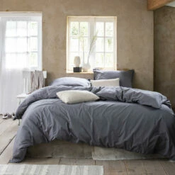 Cinderella Dekbedovertrek Moon - Katoen - 240x200/220 Cm - Anthracite -NL Beddengoed Verkoop 2024 1000035167 0101