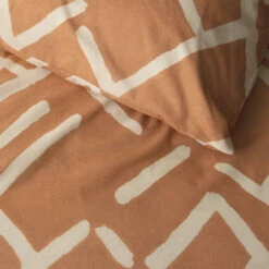 Damai Dekbedovertrek Kline - Katoen - 260x200/220 Cm - Caramel -NL Beddengoed Verkoop 2024 1000035340 0102