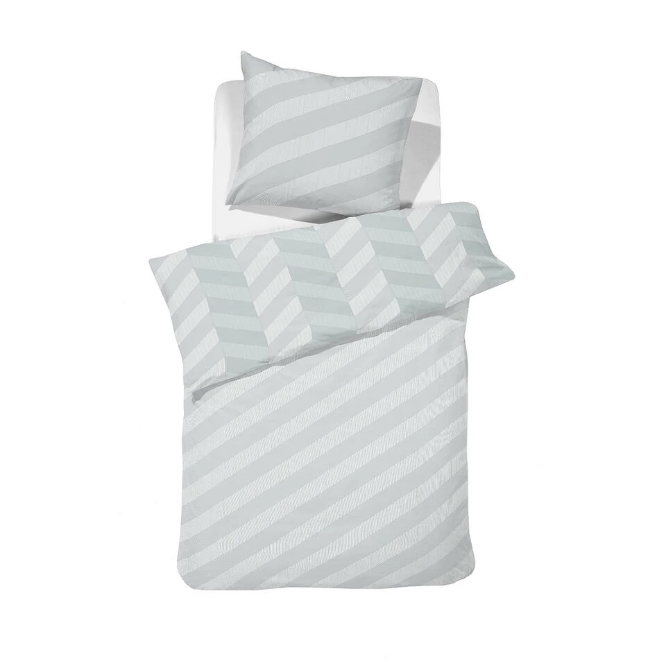 Damai Dekbedovertrek Atomy - Satijn - 140x200/220 Cm - Glacier 4 Damai Dekbedovertrek Atomy - Satijn - 140x200/220 Cm - Glacier - Afbeelding 2