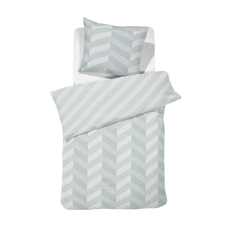 Damai Dekbedovertrek Atomy - Satijn - 140x200/220 Cm - Glacier 3 Damai Dekbedovertrek Atomy - Satijn - 140x200/220 Cm - Glacier