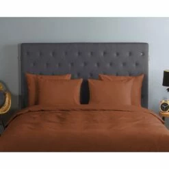 Good Morning Dekbedovertrek "Uni Terracotta" - Terra - (240x220 Cm) -NL Beddengoed Verkoop 2024 1000035735 0110