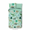 Good Morning Dekbedovertrek "Dinono" - Groen - (100x135 Cm) -NL Beddengoed Verkoop 2024 1000035853