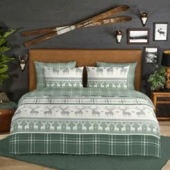 Good Morning Dekbedovertrek "Bjirk" - Groen - (200x220 Cm) -NL Beddengoed Verkoop 2024 1000035962 0102