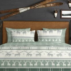 Good Morning Dekbedovertrek "Bjirk" - Groen - (200x220 Cm) -NL Beddengoed Verkoop 2024 1000035962 0103