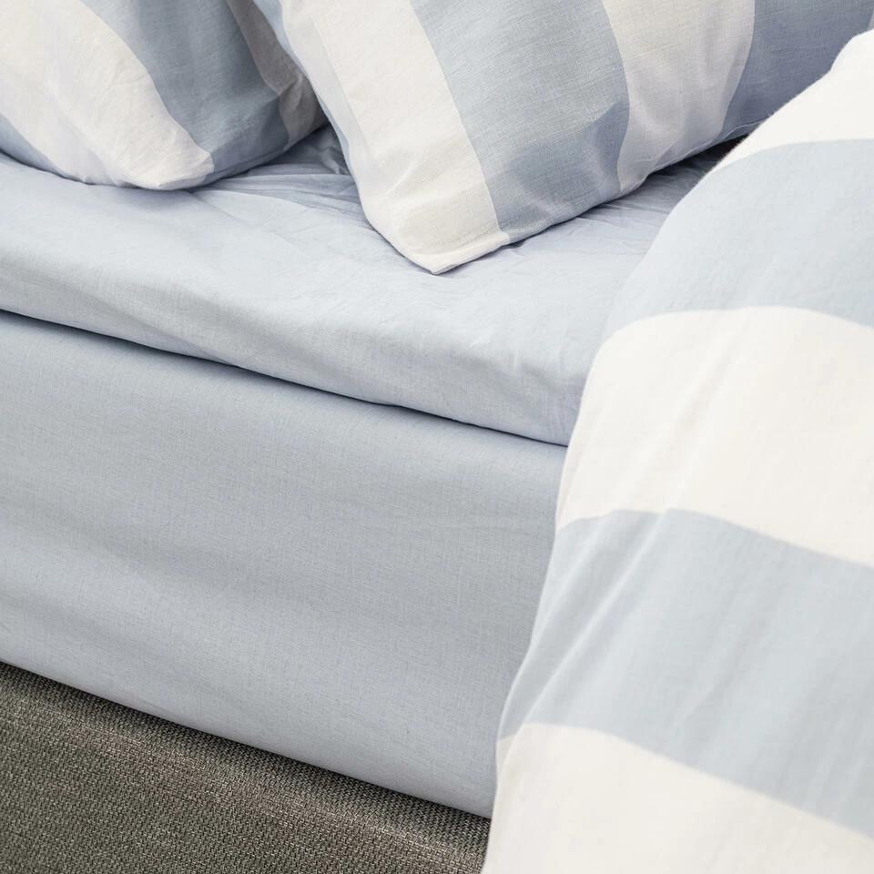 Cinderella Dekbedovertrek Jacky - Katoen - 240x200/220 Cm - Soft Blue 6 Cinderella Dekbedovertrek Jacky - Katoen - 240x200/220 Cm - Soft Blue - Afbeelding 4