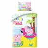 Peppa Pig Dekbedovertrek Ready For The Beach - 140 X 200 Cm - Katoen -NL Beddengoed Verkoop 2024 1000044580
