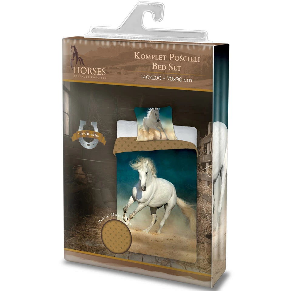 Animal Pictures Dekbedovertrek Paard - Eenpersoons - 140 X 200 Cm - Katoen 5 Animal Pictures Dekbedovertrek Paard - Eenpersoons - 140 X 200 Cm - Katoen - Afbeelding 3