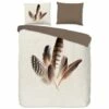 Good Morning Dekbedovertrek "Veer" - Zand - (240x220 Cm) -NL Beddengoed Verkoop 2024 1000045520