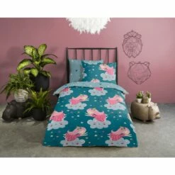 Good Morning Dekbedovertrek "Princesse" - Petrol - (100x135 Cm) -NL Beddengoed Verkoop 2024 1000045545 0101