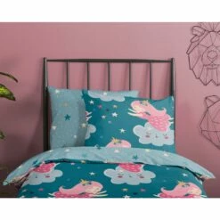 Good Morning Dekbedovertrek "Princesse" - Petrol - (120x150 Cm) -NL Beddengoed Verkoop 2024 1000045552 0110