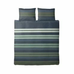 Ten Cate Katoenen Lits-Jumeaux Dekbedovertrek - 240x200/220 - Donell Blauw/Groen