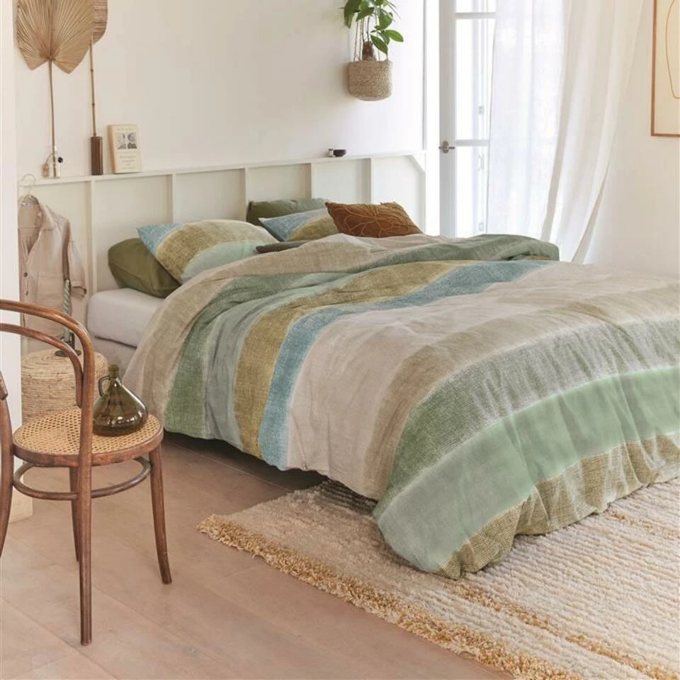 Ariadne At Home Dekbedovertrek Soft Linen Green-Lits-jumeaux (240 X 200/220 Cm) 5 Ariadne At Home Dekbedovertrek Soft Linen Green-Lits-jumeaux (240 X 200/220 Cm) - Afbeelding 3