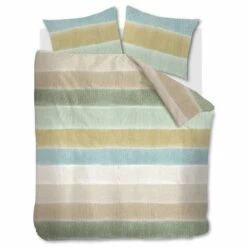 Ariadne At Home Dekbedovertrek Soft Linen Green-Lits-jumeaux (240 X 200/220 Cm)